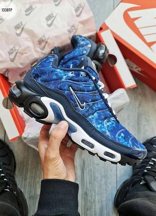 Мужские синие кроссовки nike air max tn plus blue white web х эйр макс тн 45