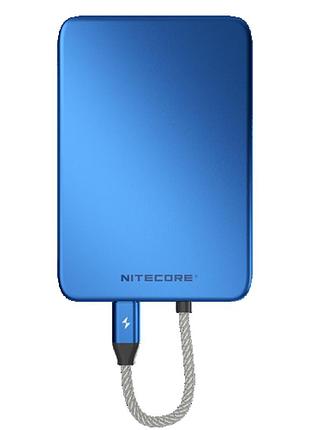 Магнитный power bank nitecore pocket 5 (qc 3.0, 5000mah), синий