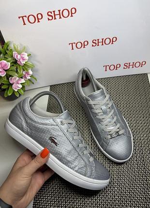 Оригінальні шкіряні кеди lacoste