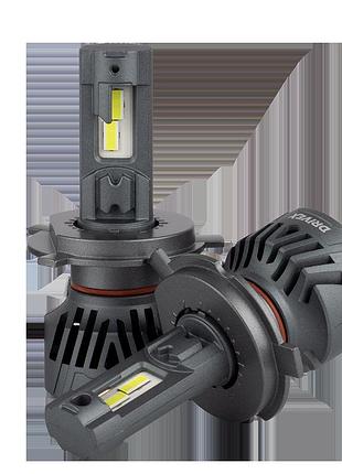 Led лампи автомобільні drivex led лампи серії al-15 pro h4 h/l 65w 9-60v 5.5k к-т.