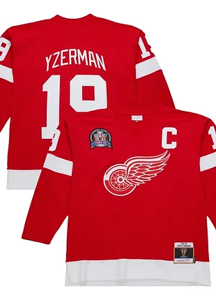 Men's steve yzerman scarlet detroit red wings 1996-97 power play jersey xlt(xxl)