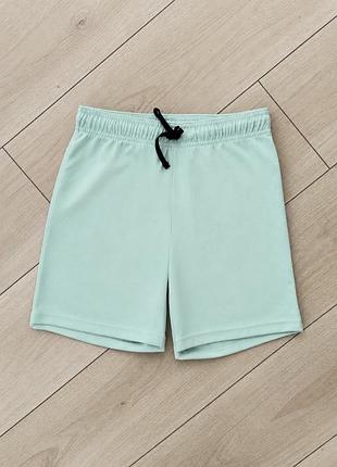 Спортивні шорти h&m м’ятного кольору (зріст 146-152 см)