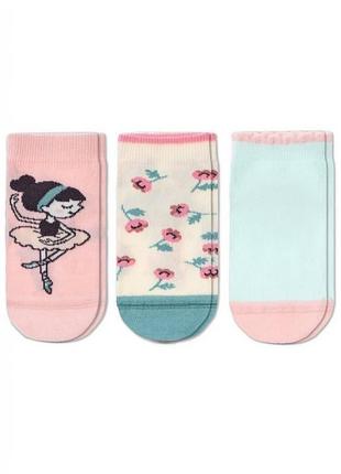Носки детские conte-kids tip-top 5c-11сп (726) хлопковые (3 пары) 12 (18-20), ассорти