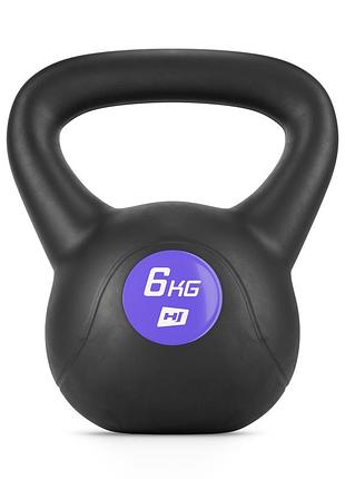 Гиря вінілова hop-sport 6кг hs-pb006kb
