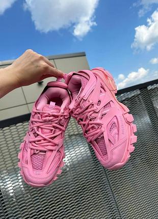 Рожеві кросівки balenciaga track 3.0 pink x баленсіага трек 37
