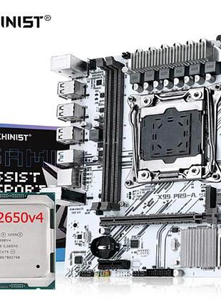 Материнська плата machinist x99 pr9-a + процесор 2650v4 (12 ядер / 24 потоків), частота до 2.9 ghz.