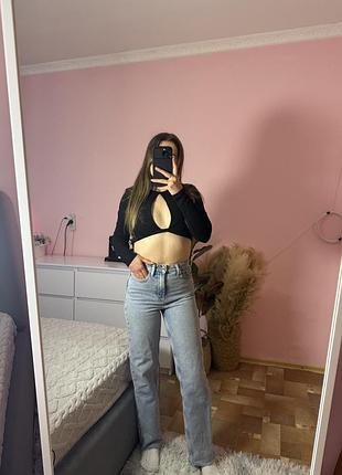 Прямі джинси zara