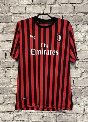 Футбольная футболка puma ac milan italy игровая форма джерси kappa милан италия спортивная майка adidas для футбола винтажная vintage rare inter интер