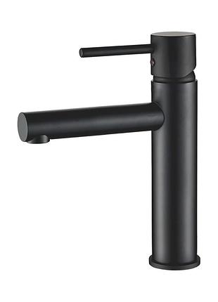 Смеситель для умывальника vbi lirio black низкий, черный