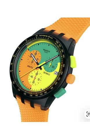 Swatch часы хронограф 42 мм