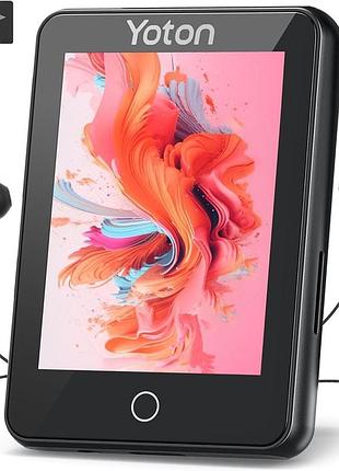Yoton ym07 - mp3 плеєр з bluetooth 5.2, 80 гб (16+64), сенсорний 2.4” екран, hifi звук, 8 годин відтворення, навушники в комплекті