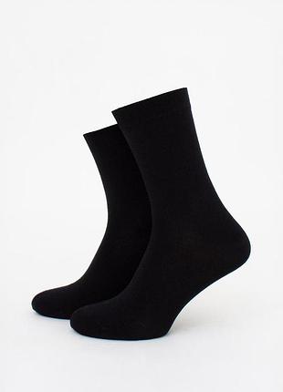 Шкарпетки чоловічі з бамбуку giulia ms3 bamboo 43/46 black-black