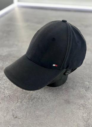 Кепка tommy hilfiger performance чорна stretch fit