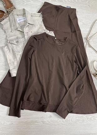 Коричневий лонг h&m 2
