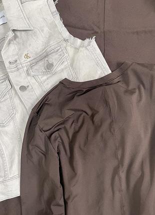 Коричневий лонг h&m 4