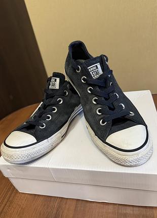 Кеды converse chuck taylor all star  из натуральной замши