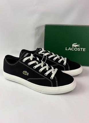 Мужские текстильные кроссовки кеды lacoste backcourt 47 размер