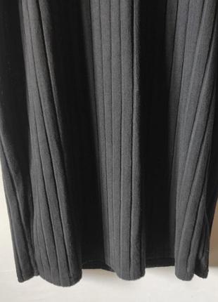 Черное платье миди в рубчик shein curve 4xl 8