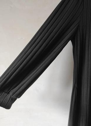 Черное платье миди в рубчик shein curve 4xl 7