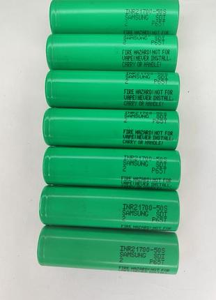 Акумулятори samsung 21700 50s 40а  li-ion  високотокові оригінал корея 5000mah