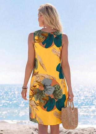 Сукня туніка в тропічний принт shein xl віскоза 2