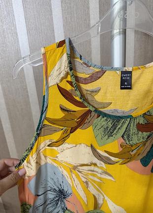 Сукня туніка в тропічний принт shein xl віскоза 10