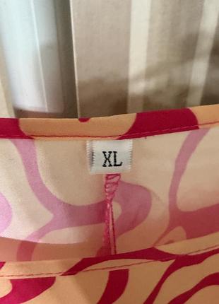 Довга сукня в абстрактний принт xl 4