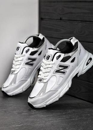Кроссовки мужские new balance 990 белые осенние весенние сетчатые кожаные, мужские кроссовки нью баланс осень 42