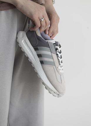Сірі кросівки унісекс adidas retropy e5 loopschoenen voor grey blue green х ретропі 38