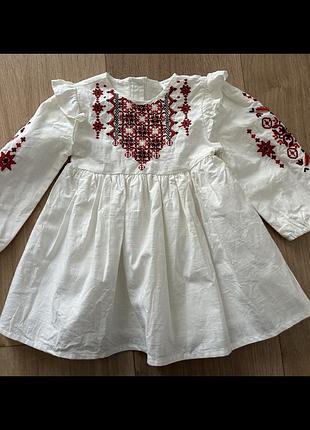 Вишиванка сукня(плаття) для дівчинки,біле