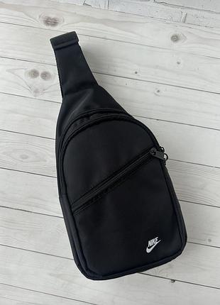 Текстильная нагрудная сумка-слинг, нагрудная бананка nike