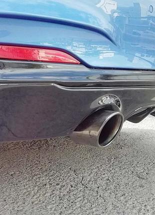 Задній дифузор dpt (чорний глянець) для bmw 2 серія f22/f23 2014-2021 рр