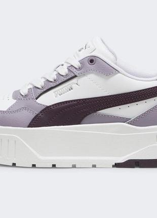Кросівки puma оригінал  в коробці. розмір 37 , склад:верх: 70,38% шкіра, 29,62% синтетичні матеріали / підошва: гума колір:білий, фіолетовий