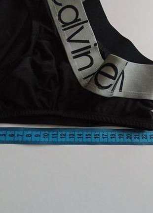 Мужские черные трусы слипы calvin klein размер s, m 6