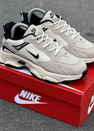 Мужские кроссовки найк модные повседневные nike beige бежевый 40