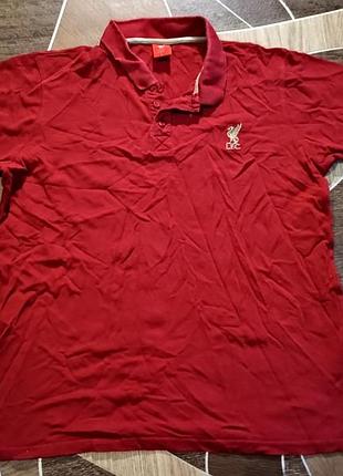 Оригінальне поло фк ліверпуль (liverpool f.c.) чоловіча футболка ліверпуль