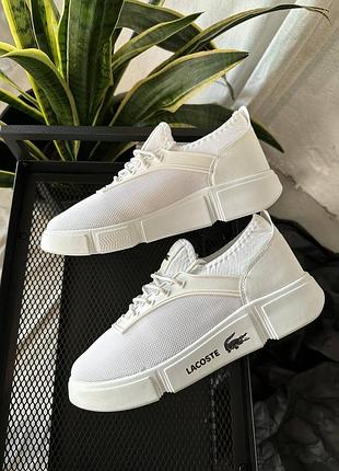 Lacoste white білі кросівки