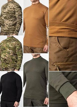 Гольф флисовый military черный