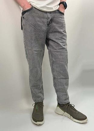 Джинсы loose tapered fit серые hendricks jeans 03-050-1