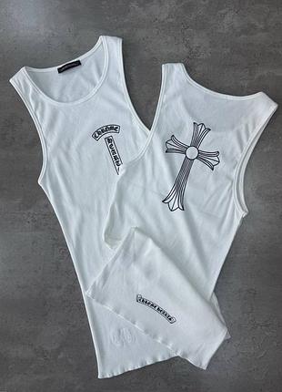 Майки разные chrome hearts белые и черные