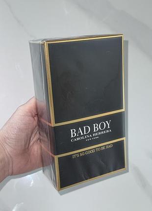Парфуми шлейфові чоловічі духи carolina herrera✨  bad boy✨ з розкішним шлейфом парфюм  80 мл