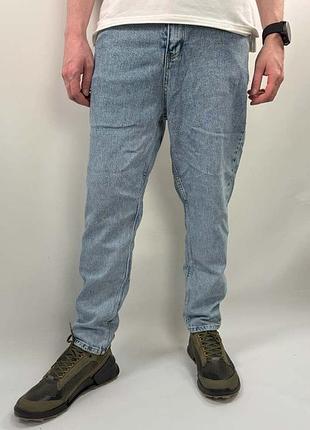 Джинсы мужские loose tapered fit голубые hendricks jeans 03-063-1