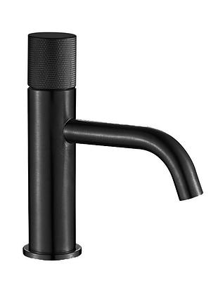 Змішувач для умивальника vbi milano duo black низький, чорний