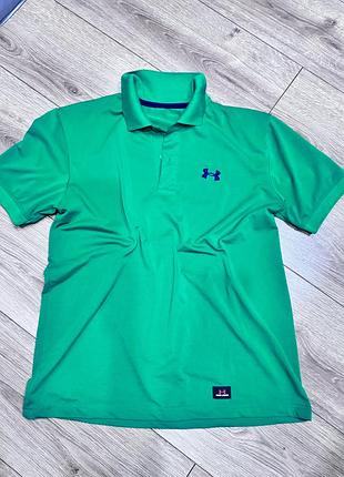 Футболка under armour, зелене поло андер армор, футболка поло under armour