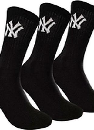 Носки new york yankees 3 pk crew черный унисекс 43-46