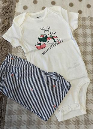 Костюм carters 24 міс набір речей боді шорти