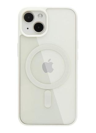 Чехол colors magsafe tpu color для apple iphone 13 white
