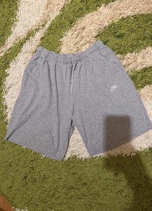 Nike sportswear club оригінальні чоловічі шорти найк big logo swoosh у розмірі л