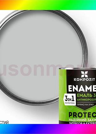 Bs эмаль антикоррозионная 3 best mix в 1 protect шелковисто-матовая, 2,4 кг, серебристый bas77/n