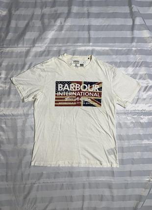 Футболка оригинальная barbour international x steve mcqueen (размер xl)